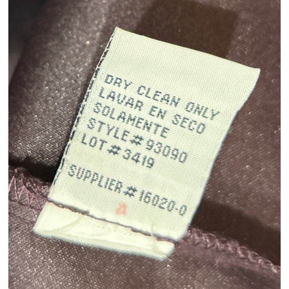Event 90's Shift Dress Purple Velveteen Knee Length Sz 8 - Picture 6 of 7